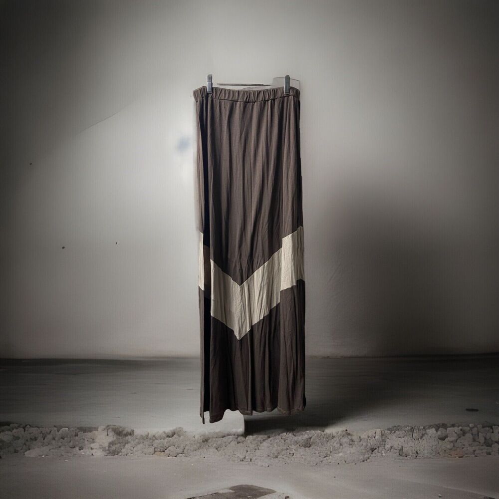 Pixie & Ivy Maxi Skirt Juniors Size S Long Brown White Flair